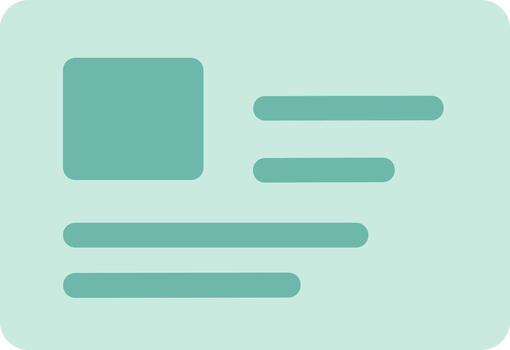 Simple Flat Style Profile Card with Placeholder Image and Text Elements vector