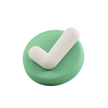 tridimensional afirmação símbolo em pastel esfera com transparente pano de fundo png