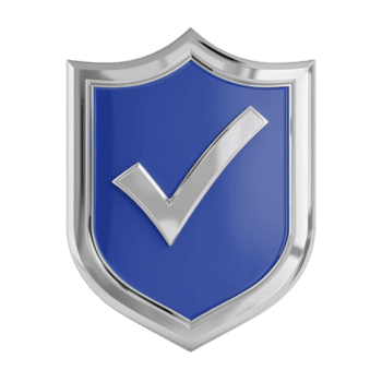 aegis av godkännande en krom inramade skydda med en bock försäkran och godkännande emblem png