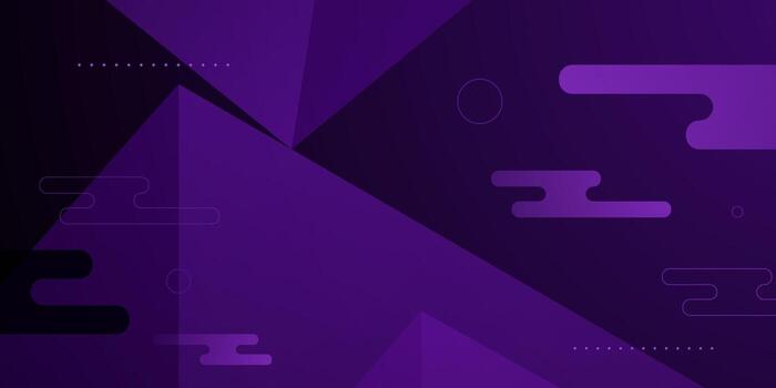 Dark purple abstract background with geometric triangle and trendy shapes pattern background. Simple elegant banner background. vector