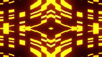 animerad mönster bakgrund vj slinga för fest med gul rader video