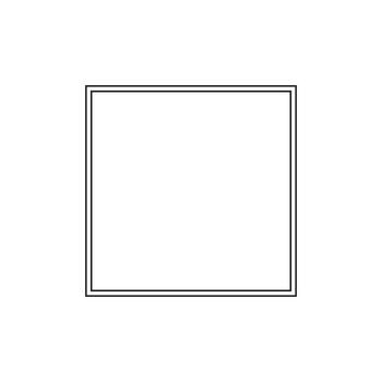 A square frame with a white background vector