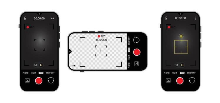 A remote control with a camera attached to it vector