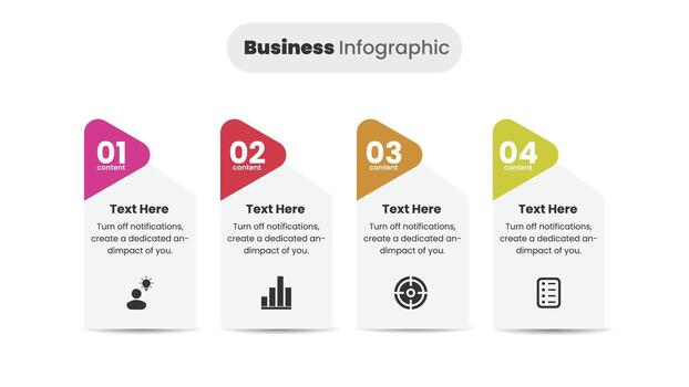 Creative timeline infographic design for project workflow steps vector