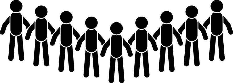 Crowd icon. Simple glyph, flat of People talk icons for UI and UX, website vector