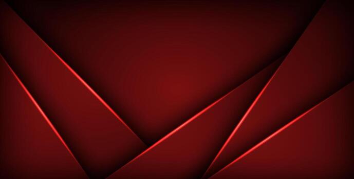 red geometric triangle background overlap layer on black space for text and background design, ... vector