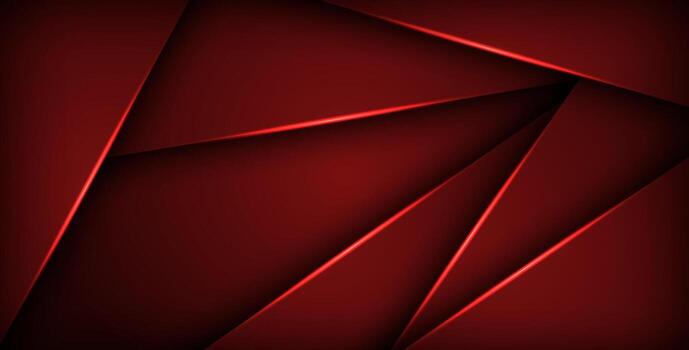 red geometric triangle background overlap layer on black space for text and background design,.. vector