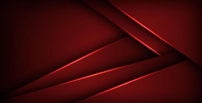 red geometric triangle background overlap layer on black space for text and background design., vector