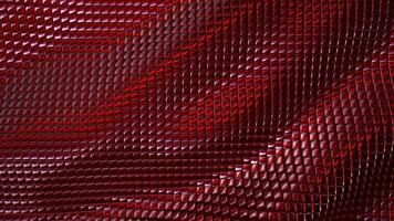 Waves of red cubes float and shimmer with glitter video