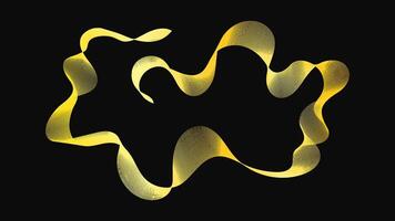 resumen fondo con lujo dorado olas en oscuro antecedentes. moderno fondo, ola . multa ilustración vector