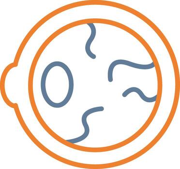 Eyeball Sharp Line Mark vector