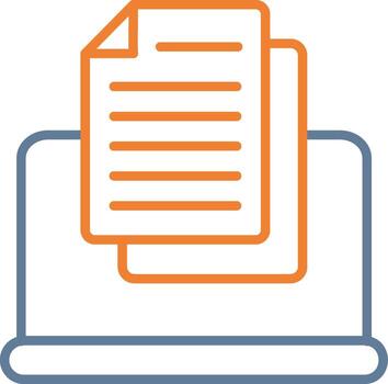 Online Contract Minimal UI Element vector