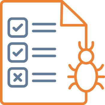 Bug Report Flat UI Form vector