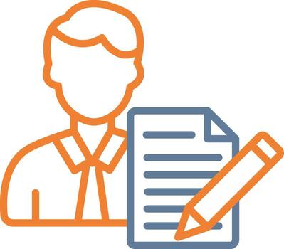 Scriptwriter User Friendly Drawing vector