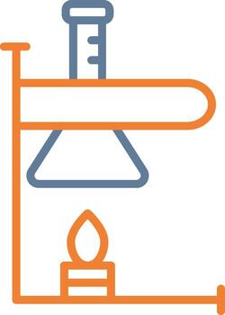 Bunsen Burner Interactive UI Design vector