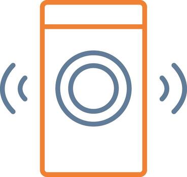 Smart Speaker Outlined Frame Object vector