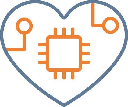 Affective Computing Geometric Style Badge vector