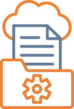 Digital Asset Management Web Style Graphic vector