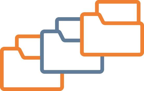 Folders Vivid App Element vector