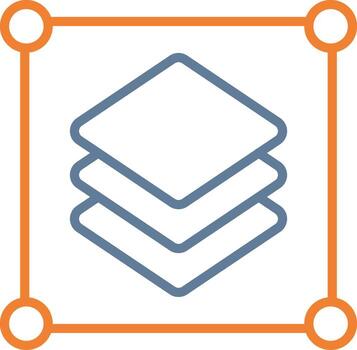 Layer Interface Line Graphic vector