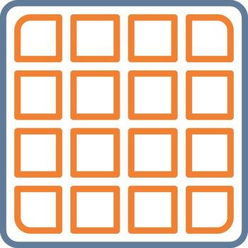 Grid Vibrant Visual Object vector