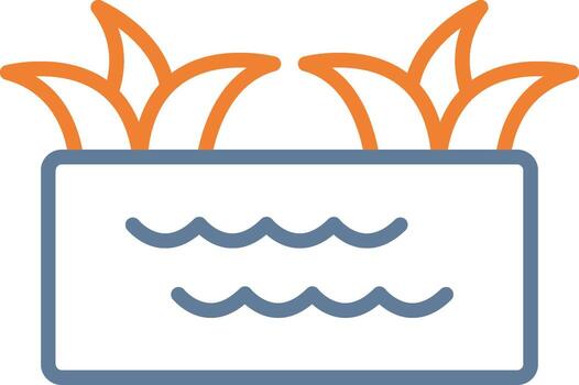 pantano agudo borde visual vector