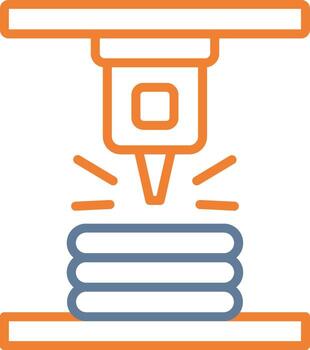 Electron Beam Melting 3D Interface Shape vector