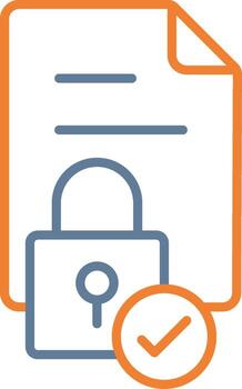 File Permissions Neon UI Symbol vector