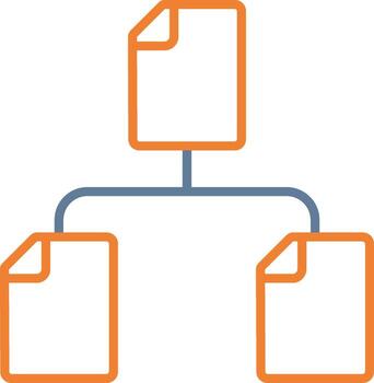 File Structure Minimal Design Badge vector