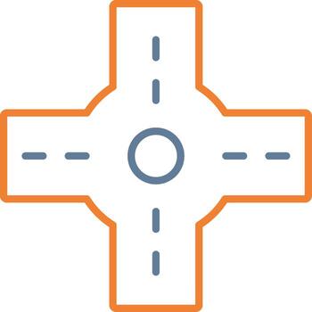 Roundabout Minimal UI Element vector