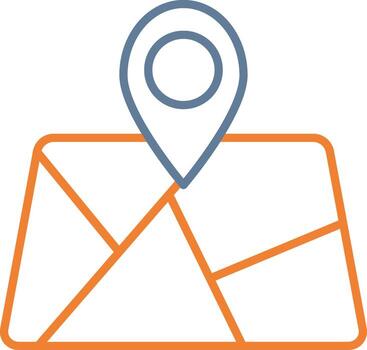 Map Interactive UI Design vector