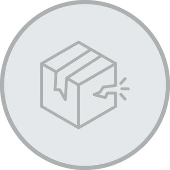 Broken Box Flat UI Form vector