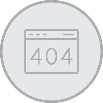 404 Error Page Minimal Graphic Visual vector