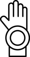 Prosthetic Hand icon vector
