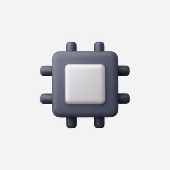 Minimalistic tech icon with a sleek, modern design. vector