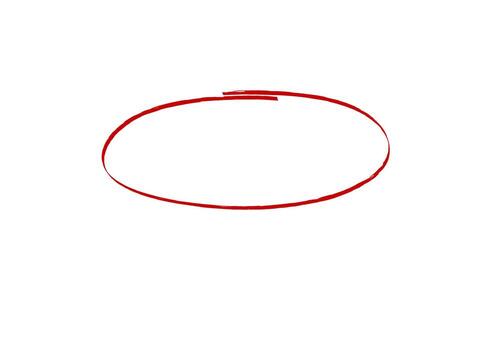 rojo oval forma, sencillo minimalista diseño elemento vector