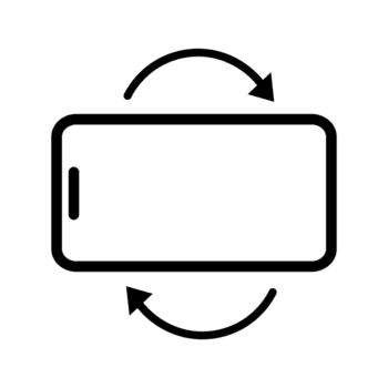 Smartphone Rotating Screen, Mobile Device Display Changing Orientation, User Interface, Digital Technology png