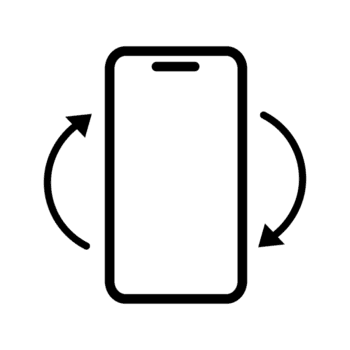 Smartphone Rotating Screen Interface Modern Mobile Device Rotating in Digital Space, Showing Rotation, User Experience Concept png