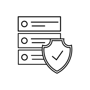 datos seguridad sistema asegurando digital información proteccion con un proteger y cheque marca icono png
