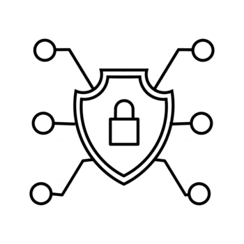 sicuro Rete protezione sistema salvaguardare digitale risorse con un' scudo e serratura icona png