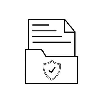 beveiligen document opslagruimte beschermde bestanden in een digitaal map, zorgen voor gegevens privacy en vertrouwelijkheid png