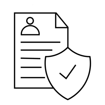 säkra profil data ark med skyddade information och Integritet skydda png