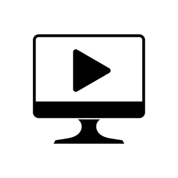 computer scherm weergeven een Speel knop, wijzend op media afspelen, vertegenwoordigen digitaal vermaak en online streaming png