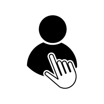 hand- cursor selecteren persoon icoon digitaal koppel concept van gebruiker wisselwerking en online selectie png