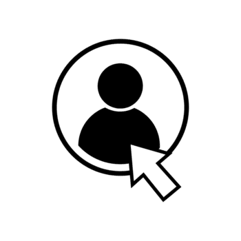 selecteren een profiel icoon digitaal gebruiker koppel cursor Klik actie png