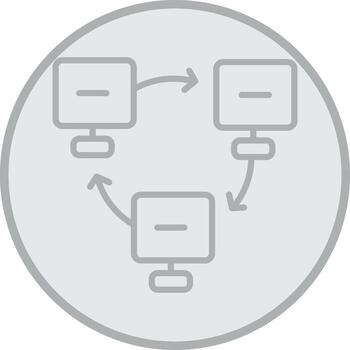 Network Connection Interactive UI Design vector