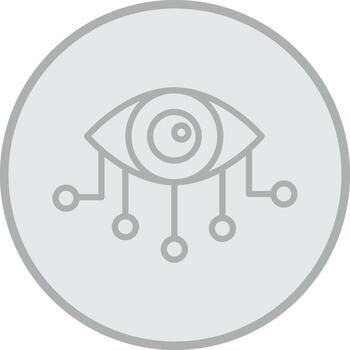 Bionic Eye Tech Styled Form vector