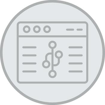 Version Control Mobile App Illustration vector