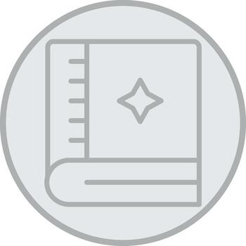 Spellbook Outlined Frame Object vector