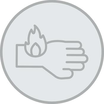 Flaming Skin Abstract UI Visual vector